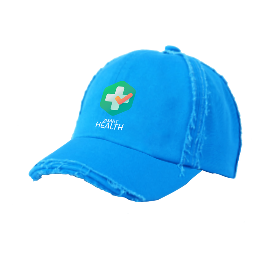 Premium Stock Distressed Cotton 6-Panel Unstructured Cap w/