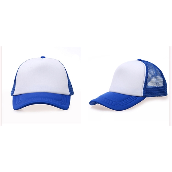White Blue Cap