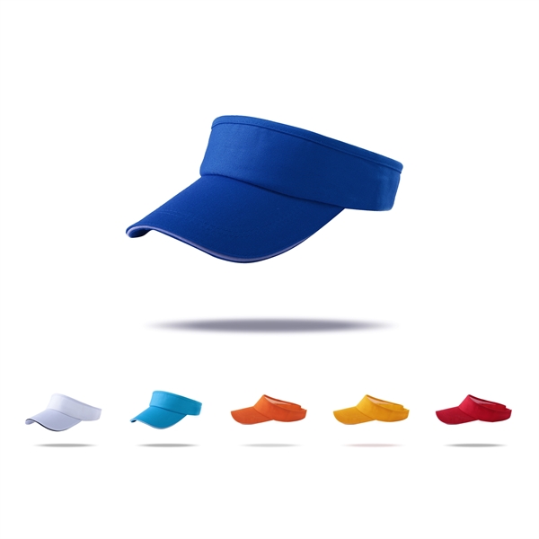Stock Solid Color Cotton Twill Sandwich Visor