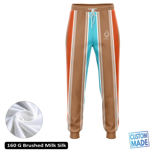 Unisex Sublimation Brushed Milk Silk Lounge Pants - 160G