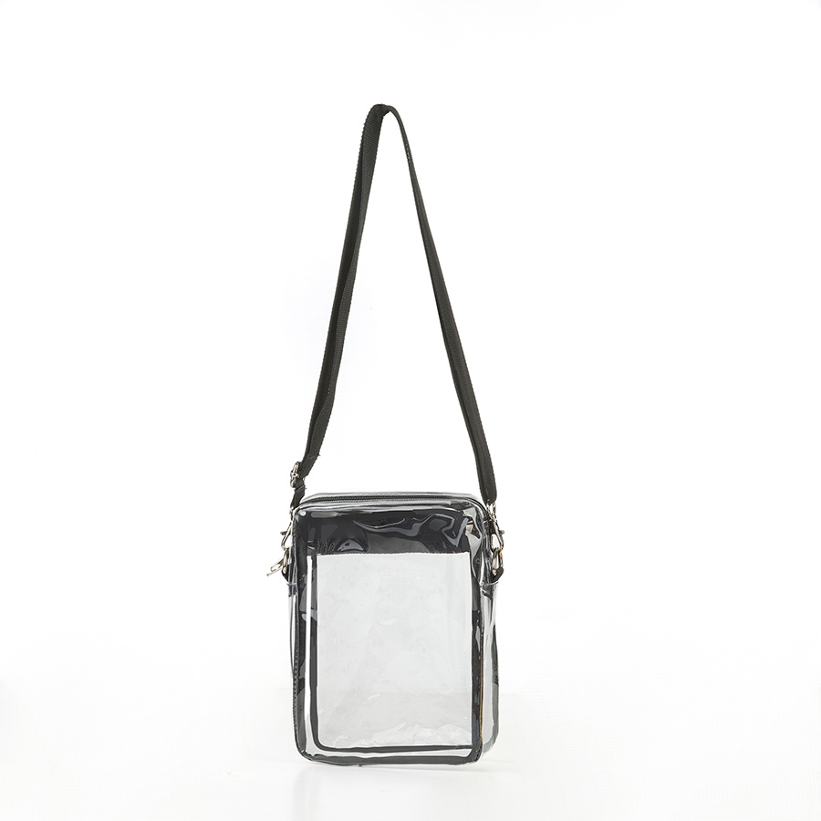 Clear black back