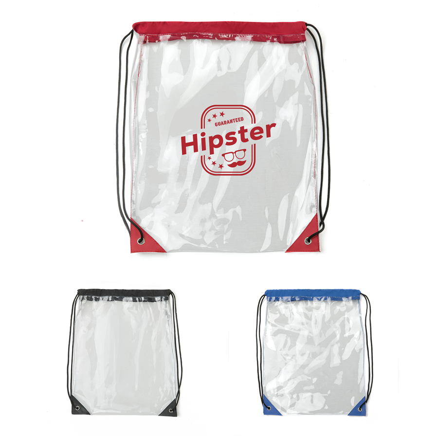 ClearPass Drawstring Bag w/ Hook Closure