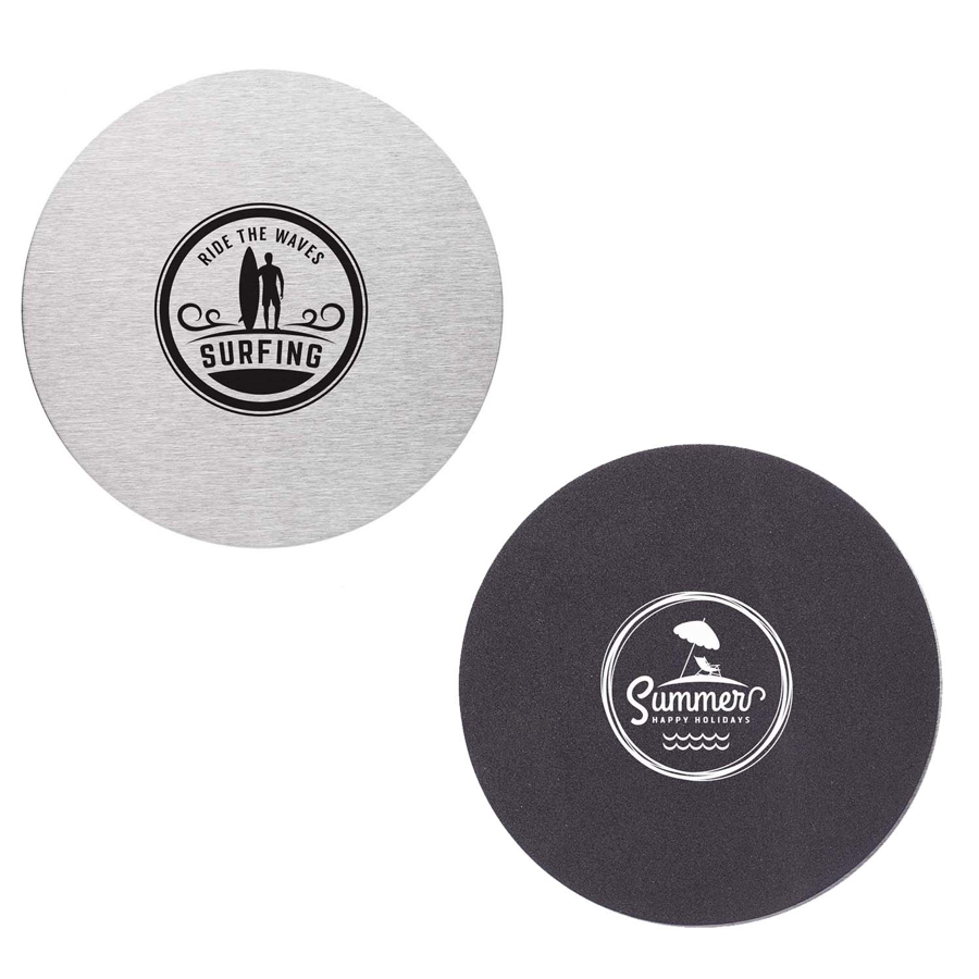 Round Stainless Steel Coasters