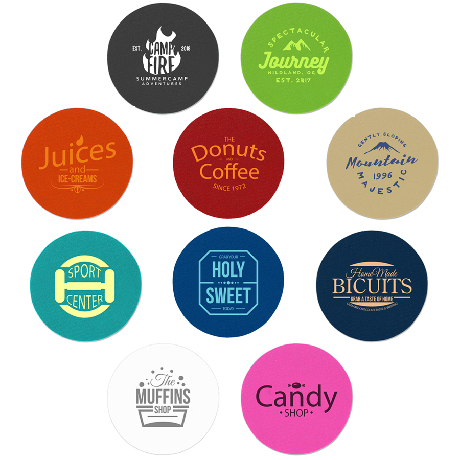 Vibrant Foam Bud Coasters