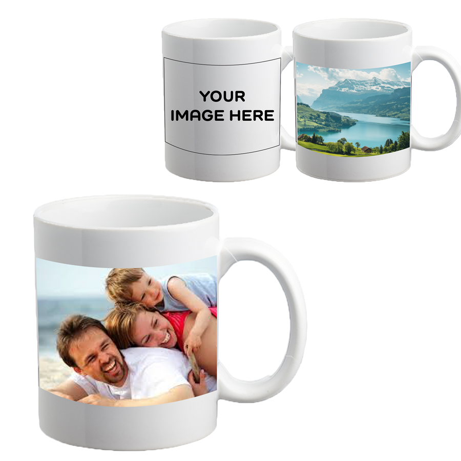 Ceramic Full Color Photo Sublimation Mug, 11 oz.