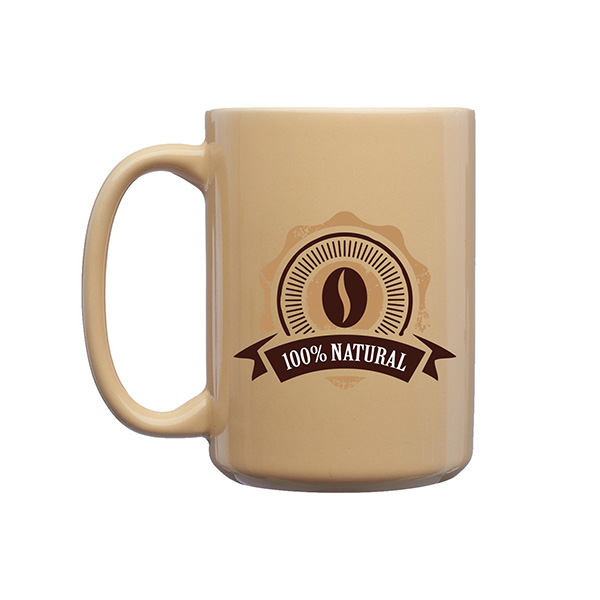 Ceramic Full Color Photo Sublimation Mug, 15 oz.