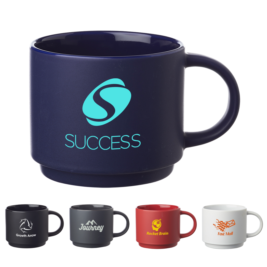 16 oz. Nebula Speckled Clay Coffee Mugs