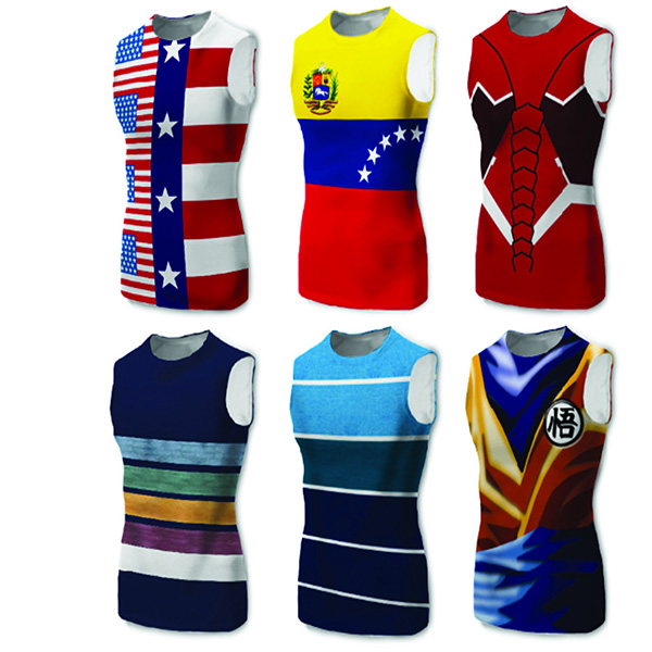 Men's Sublimation Sleeveless Compression T-Shirt