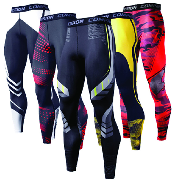 Men's Sublimation Compression Tights - 180G Poly Spandex