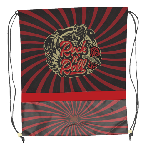 Sublimation Horizontal Multi-Panel Polyester Drawstring Bag