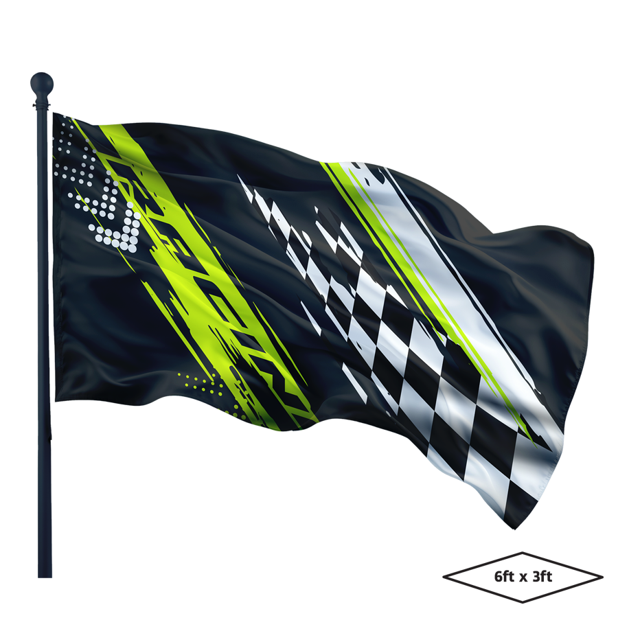 Single-Sided Dye Sublimation 1-Layer 6ft x 3ft Flag