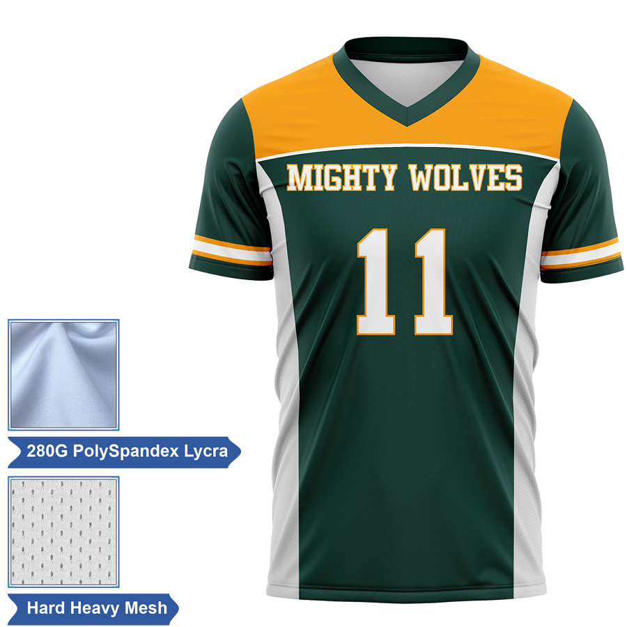 Men's & Kids' Premium Sublimation Football Fanwear Jersey - Spandex with Mesh Siding