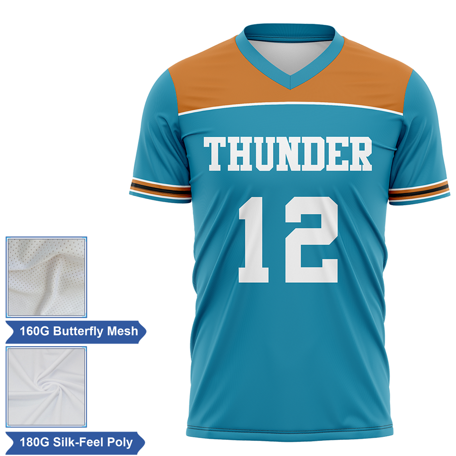 Men's & Kids' Lightweight Sublimation Football Fanwear Jersey - Style 1