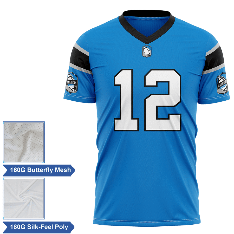 Men's & Kids Sublimation Mesh&Interlock Flag Football Jersey