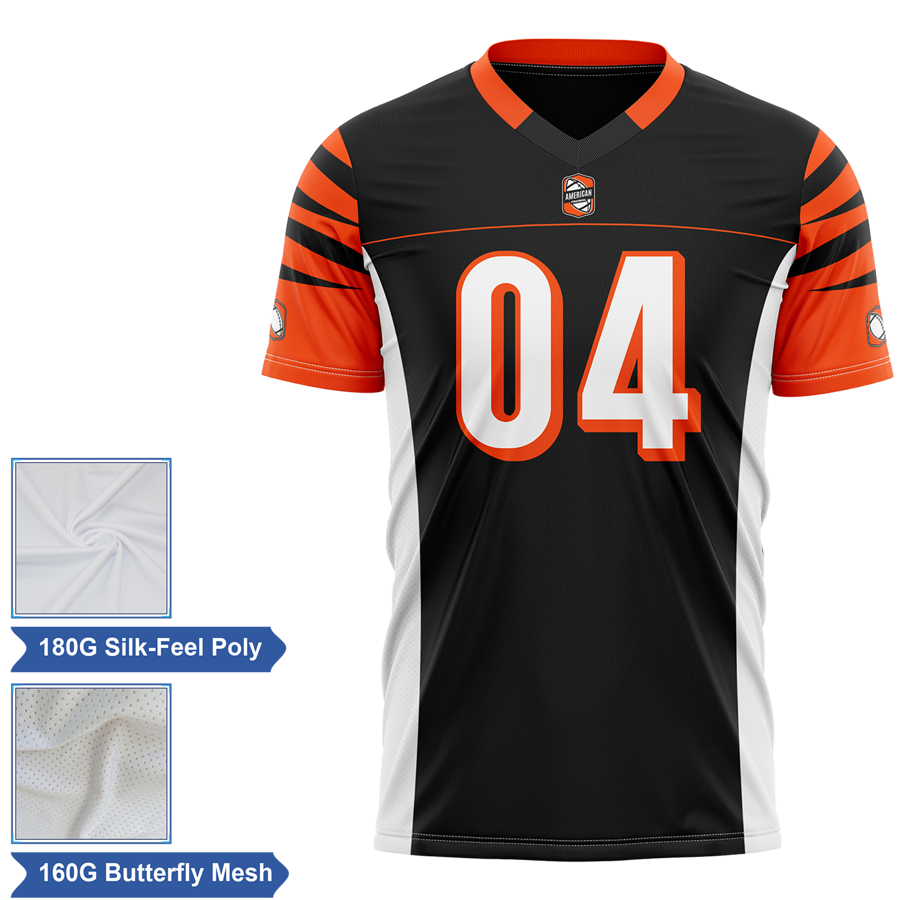 Men & Kids Sub Lightweight Football Fanwear Jersey w/ Siding