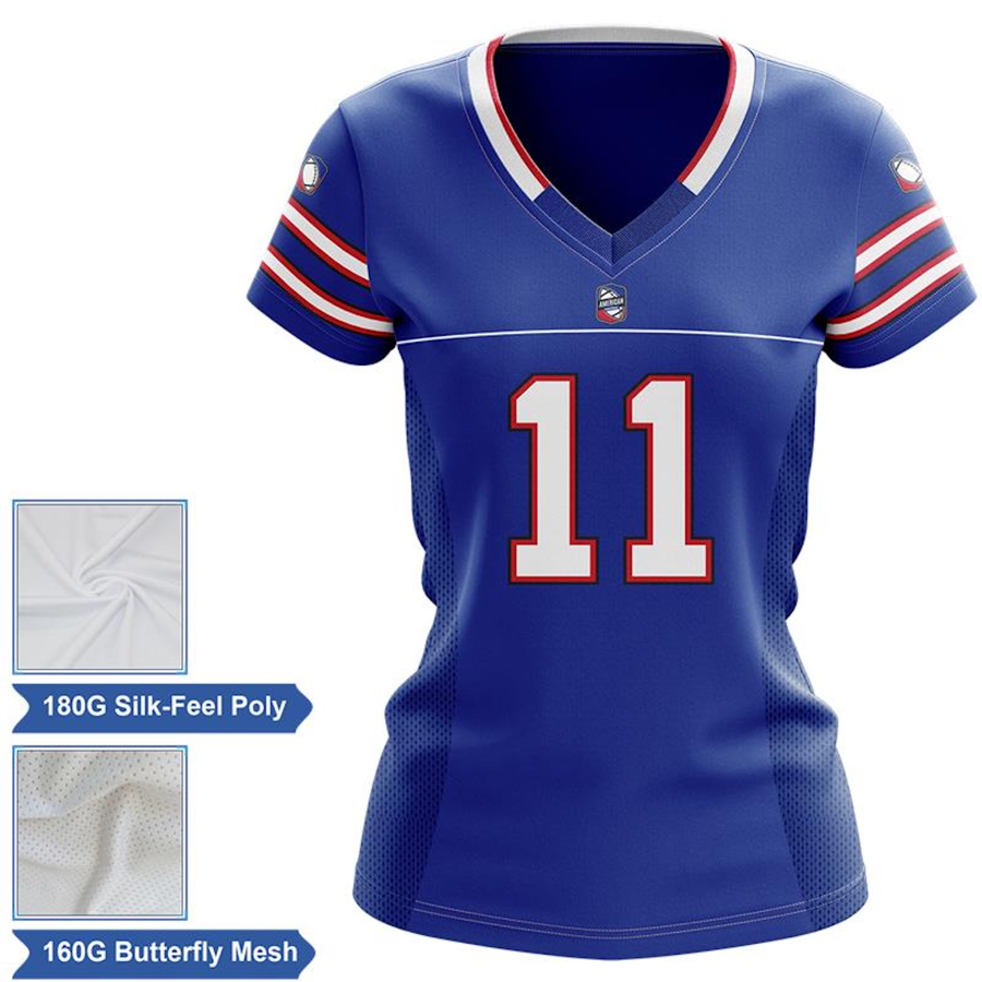 Women's Sub Lightweight Football Fanwear Jersey w/ Siding