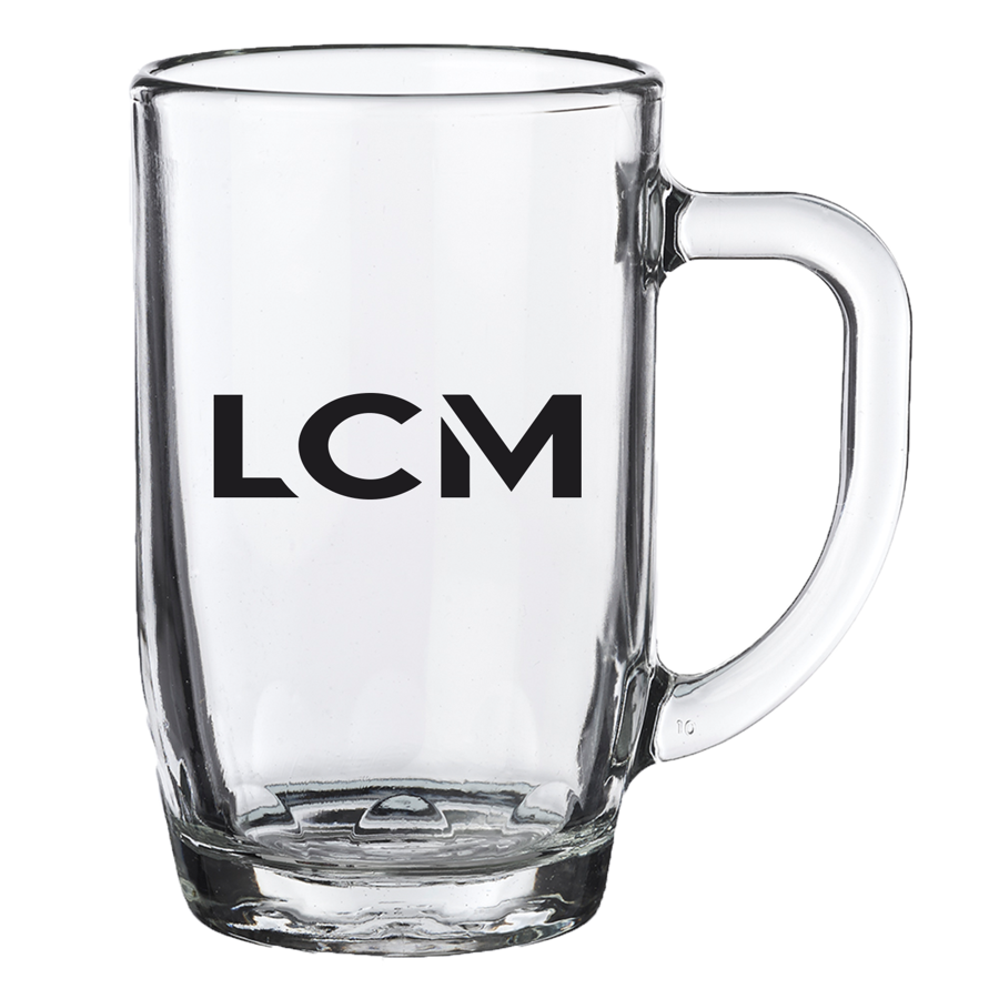 14oz Sturdy Belgian Dimpled Glass Beer Mug