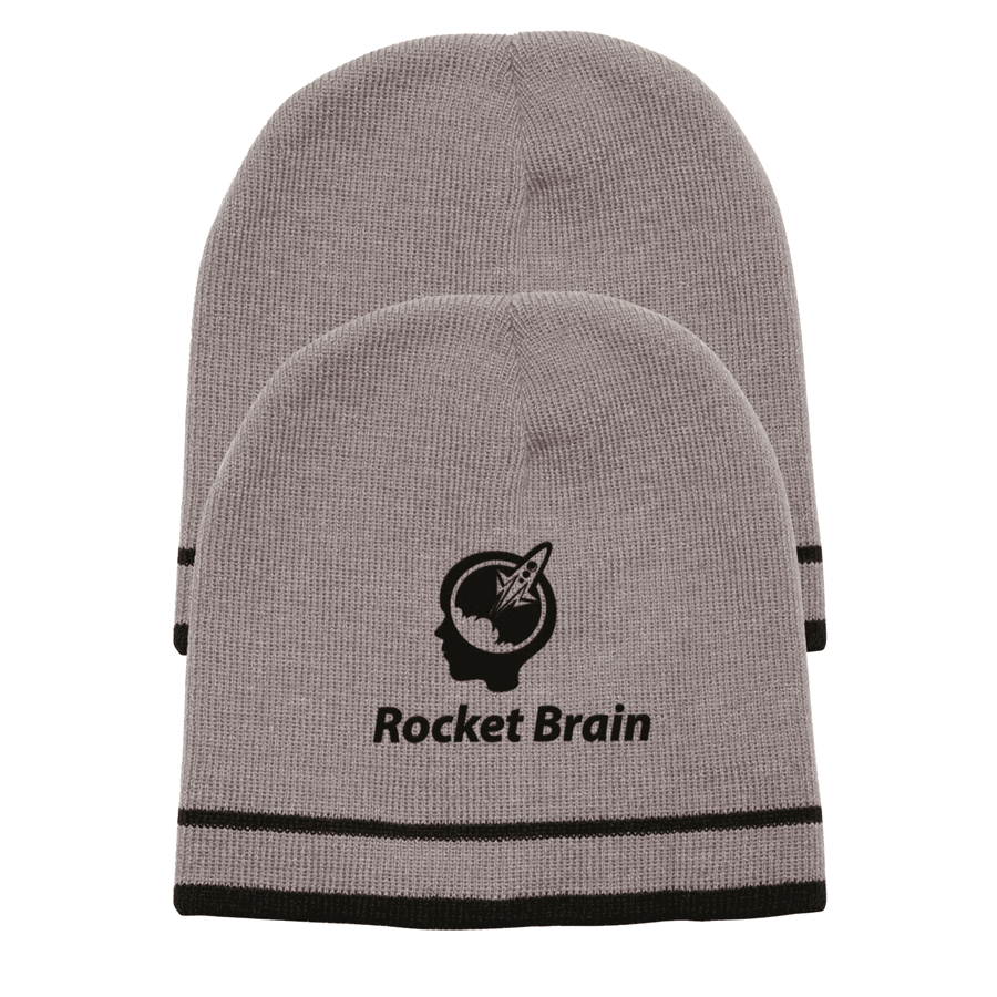 Double Stripe Knit Beanie – Acrylic Design
