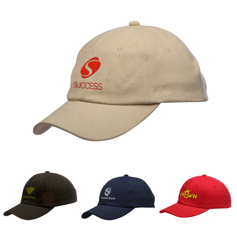 Unstructured Brushed Cotton 6-Panel Snapback Cap