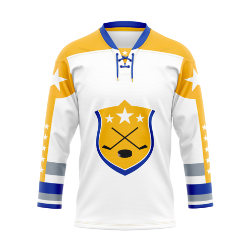 Men's & Kids' Sublimation Ice Hockey Jersey w/ Lace Collar