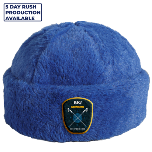 Faux Fur Beanie with Custom Logo
