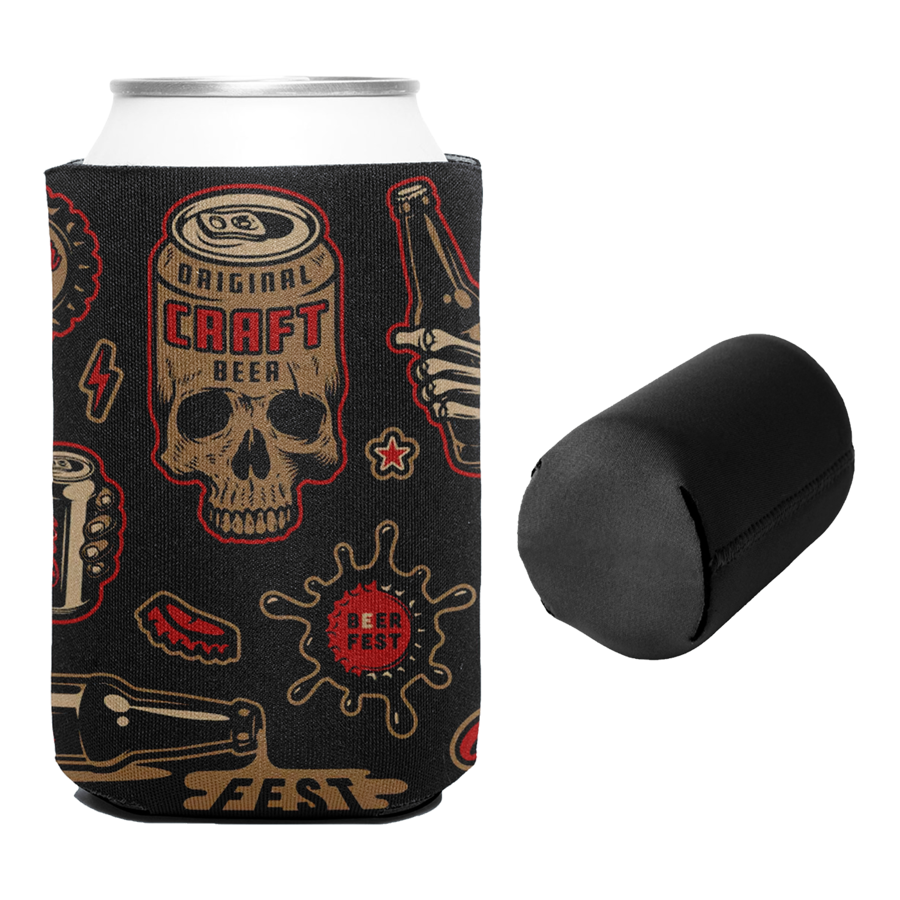 Sublimation Collapsible 12 Oz Can Kooler - 3mm Neoprene