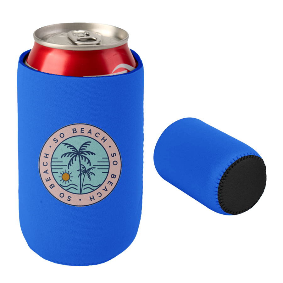 Sublimation 12 Oz Can Kooler with Stitched Bottom - 3mm Neoprene