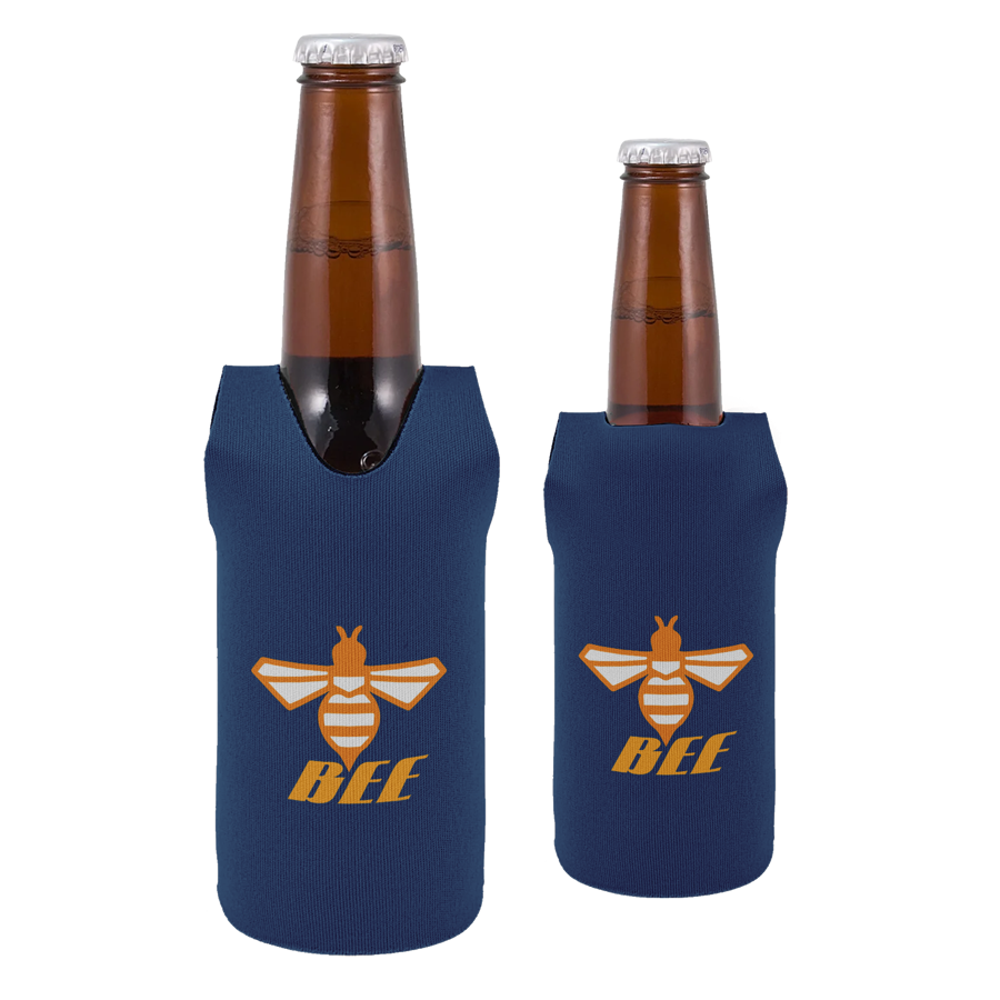 Vest Shaped Collapsible 12 Oz Bottle Kooler w/ Custom Logo - 3mm Neoprene