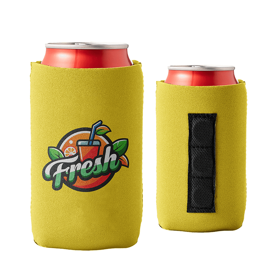 Collapsible 12 Oz Can Kooler w/ Magnets & Custom Logo - 3mm Neoprene
