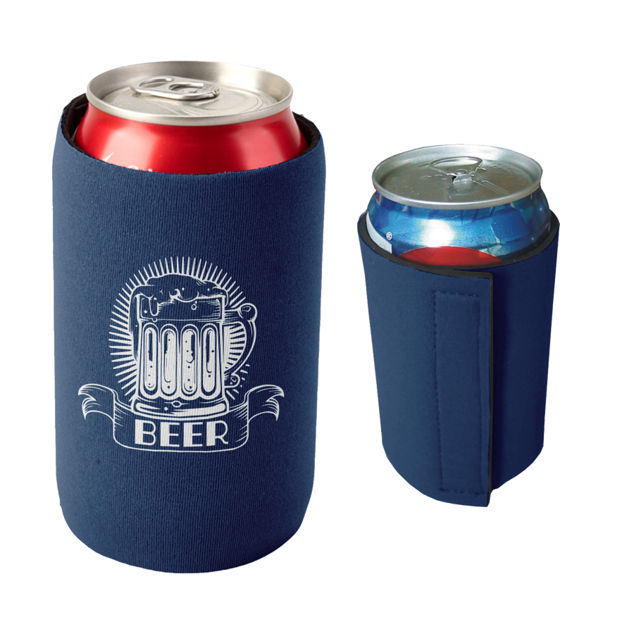 12 Oz Hook Loop Closure Can Kooler w/ Custom Logo - 3mm