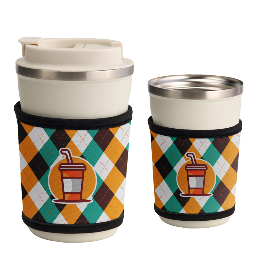 Sublimation Collapsible Cup Kooler with Piping - 3mm Neoprene