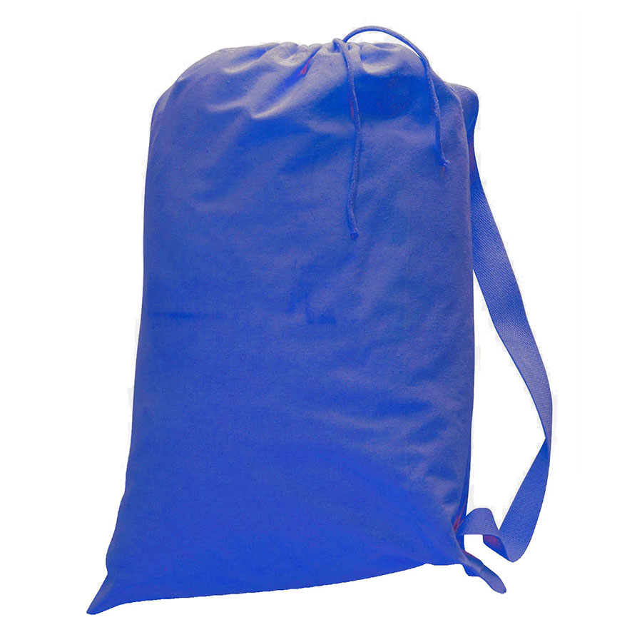 Custom 12 oz Cotton Canvas Laundry Bag w/ Drawstring - 19"W x 27"H