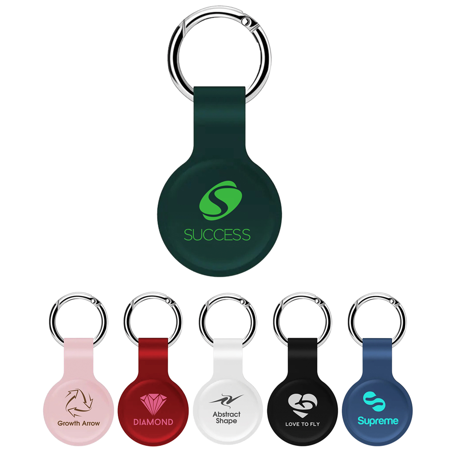 Silicone Air-Tag Case with Metal Carabiner