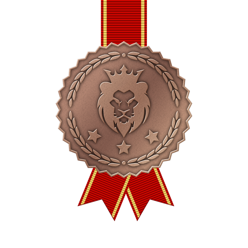 Zinc Alloy Medal with Antique Plating Finishes - Die Struck