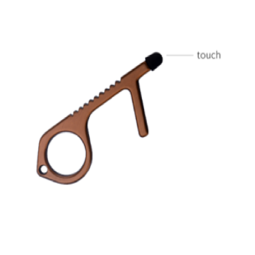 Shiny Copper Door Opener with Laser Engraving Customization