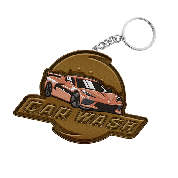 Customized Zinc Alloy Keychain with Antique Brass Plating