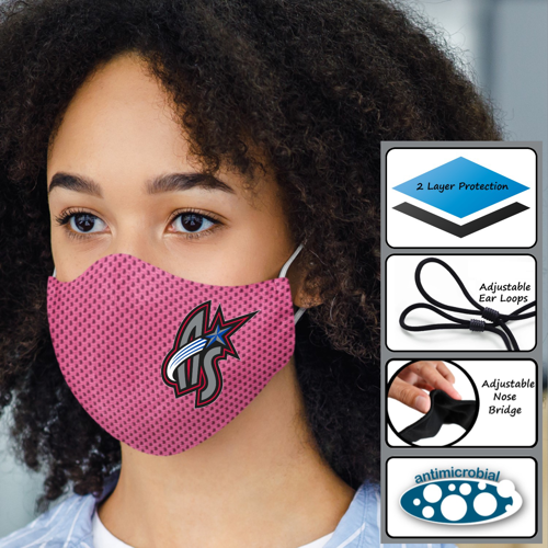 2-Ply Cooling Face Mask with Adjustable Ear Loops - Coolmax