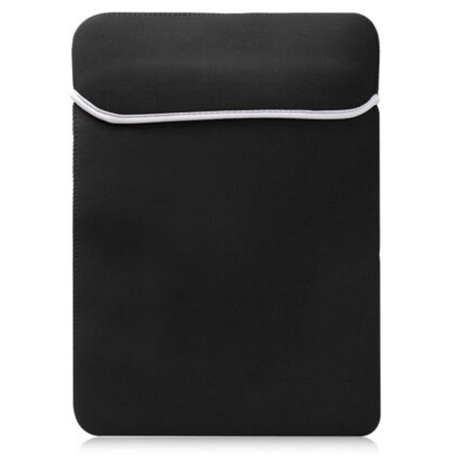 Reversible Laptop Sleeve with Fold-Over Flap - Neoprene