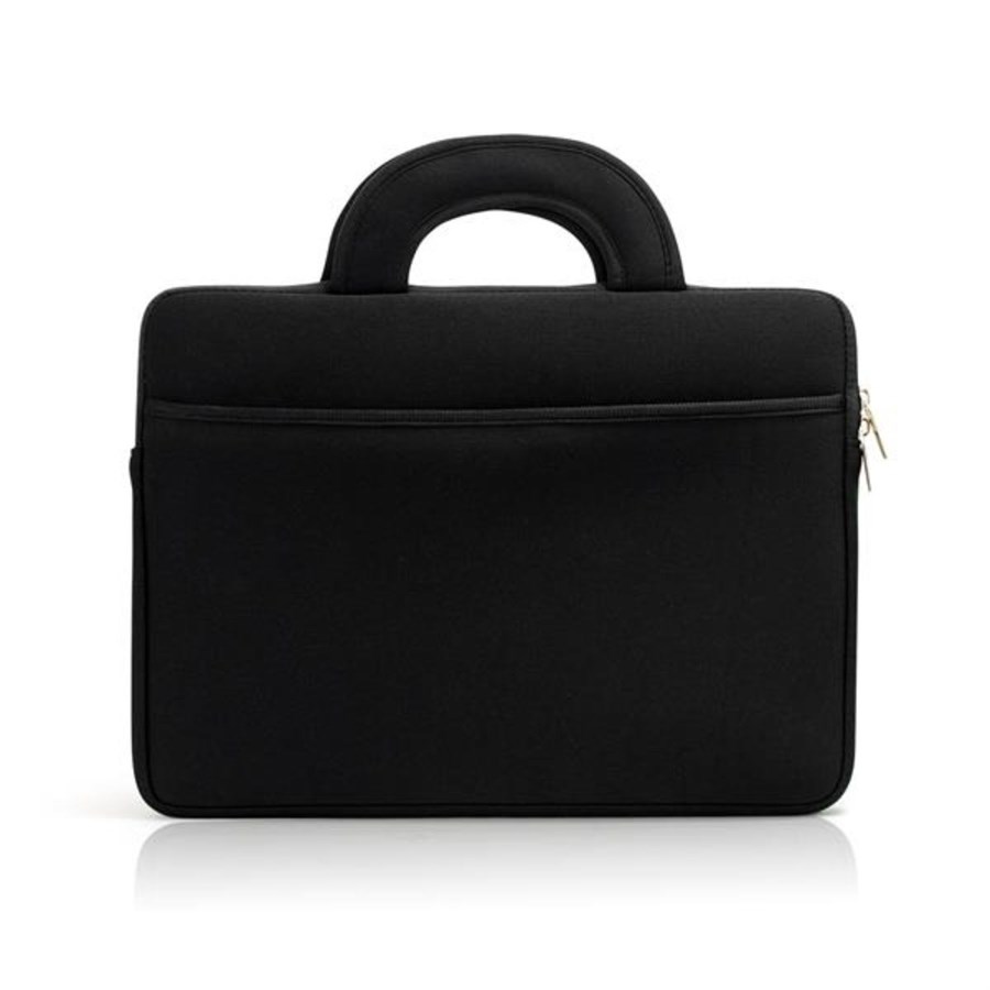 Laptop Sleeve with Zip Closure, Front Pocket, and Handles - Neoprene