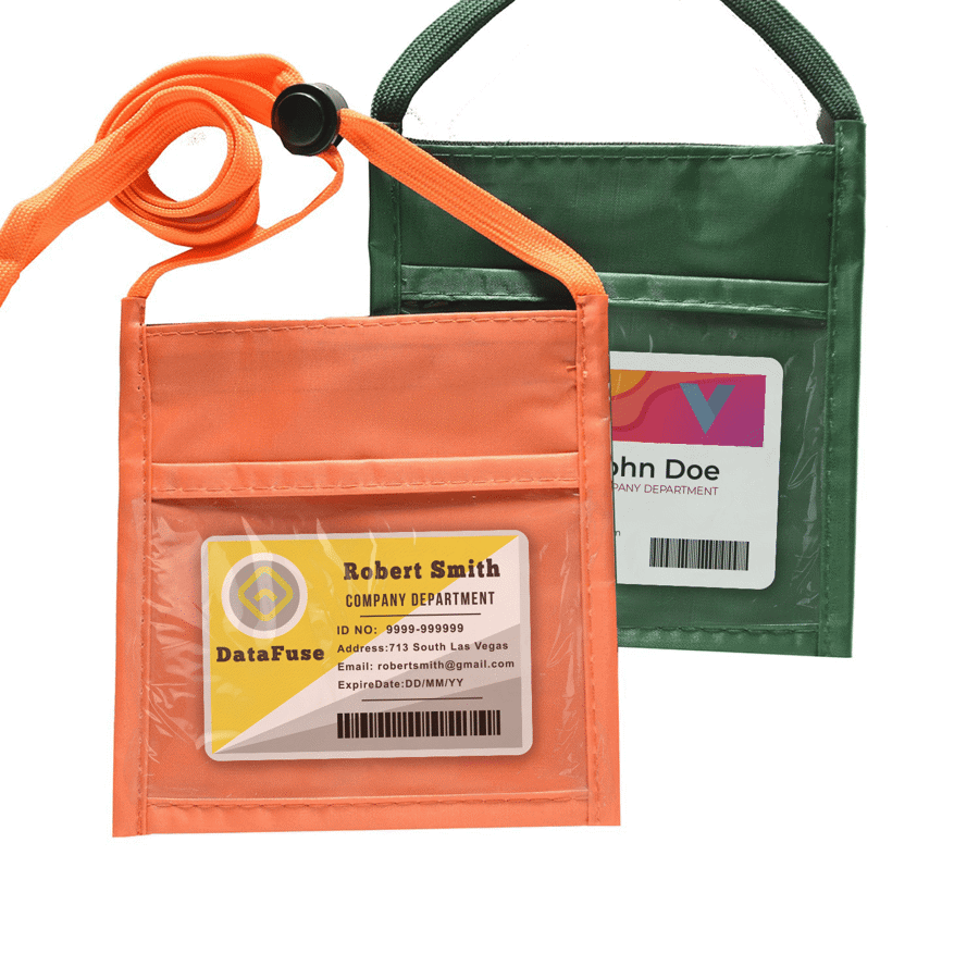 Adjustable Lanyard Neck Wallet - 5.20" x 5.25"