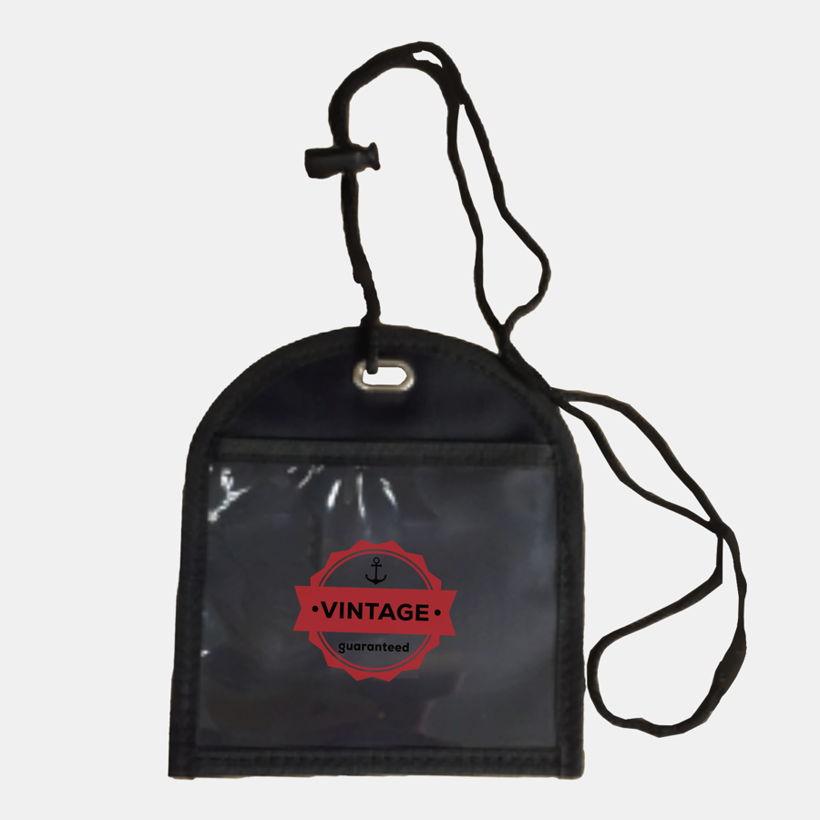 Adjustable Lanyard Neck Wallet - 5.90" x 5.25"