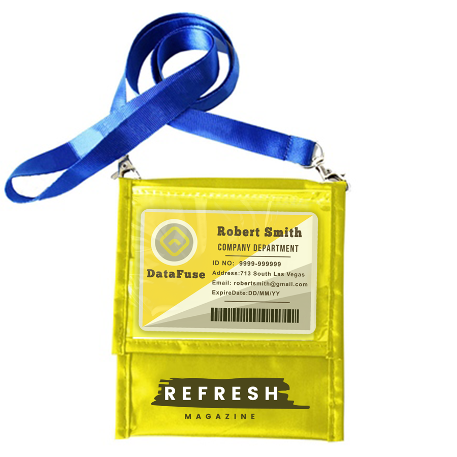 Adjustable Lanyard Neck Wallet - 6.00" x 5.25"