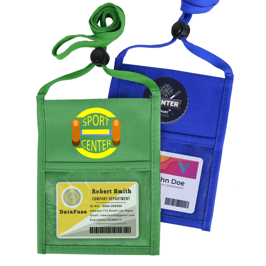 Adjustable Lanyard Neck Wallet - 6.75" x 5.25"