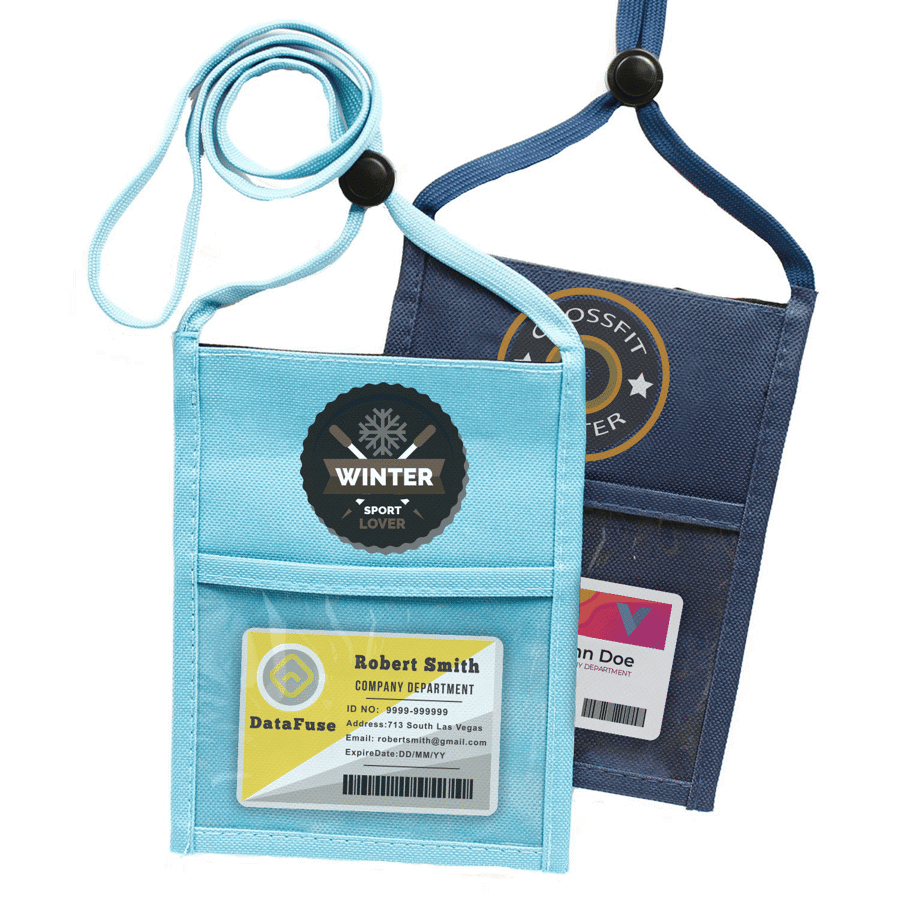 Adjustable Lanyard Neck Wallet - 6.75" x 5.25"