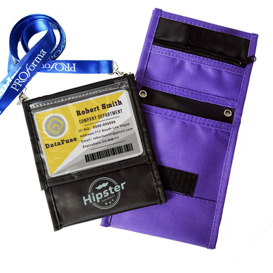 Adjustable Lanyard Neck Wallet - 6.75" x 5.25"