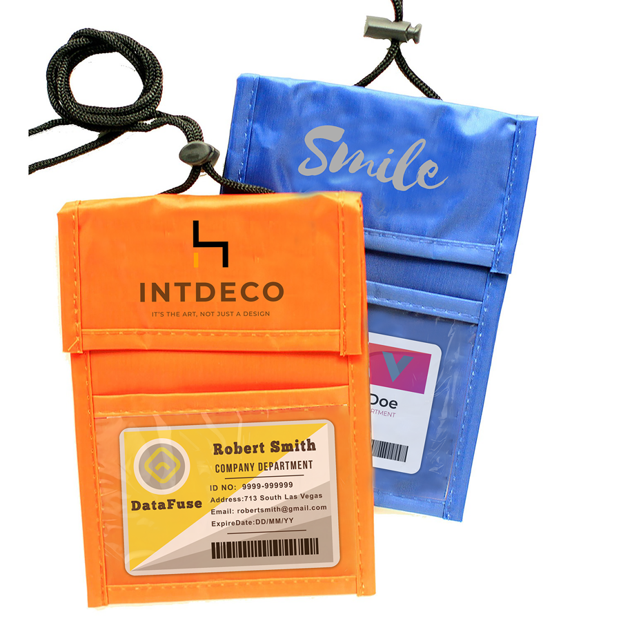 Adjustable Lanyard Neck Wallet - 6.80" x 5.25"