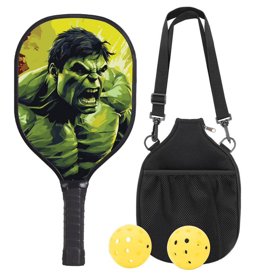 Wooden Pickleball Set w/ Shoulder Bag
