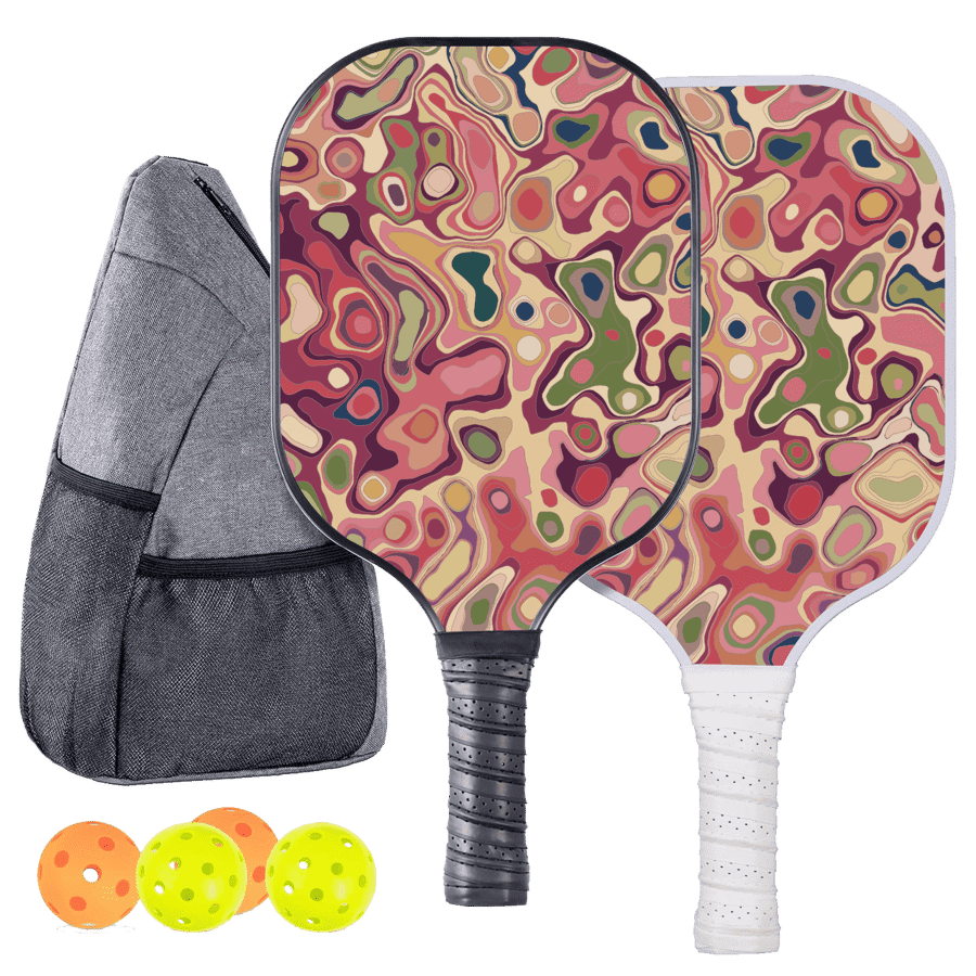 Wooden Pickleball Set w/ Backpack