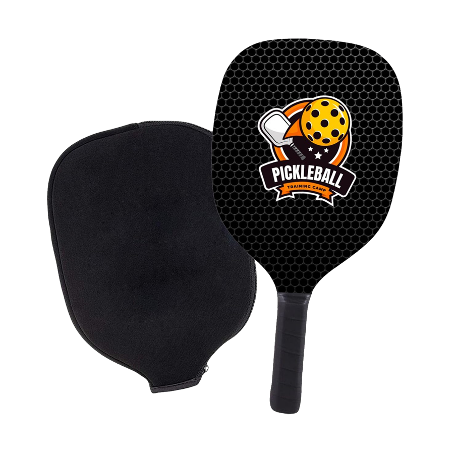 Wooden Pickleball Set w/ SBR Racket Cover Bag