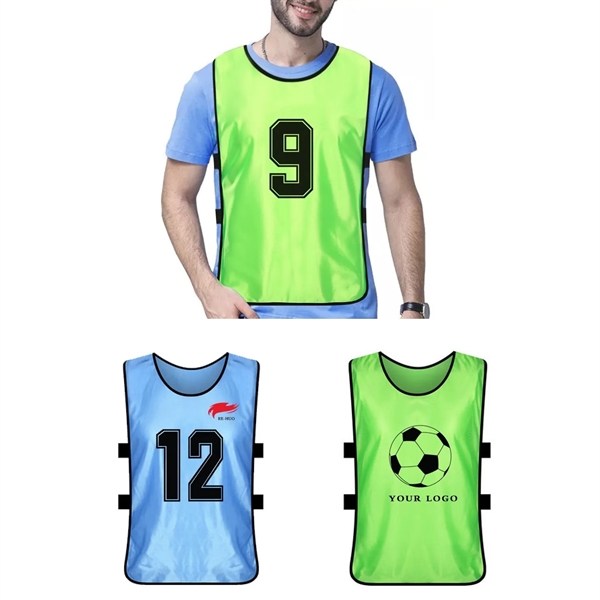Adult & Kids' Polyester Training Pinnie with Elastic Side